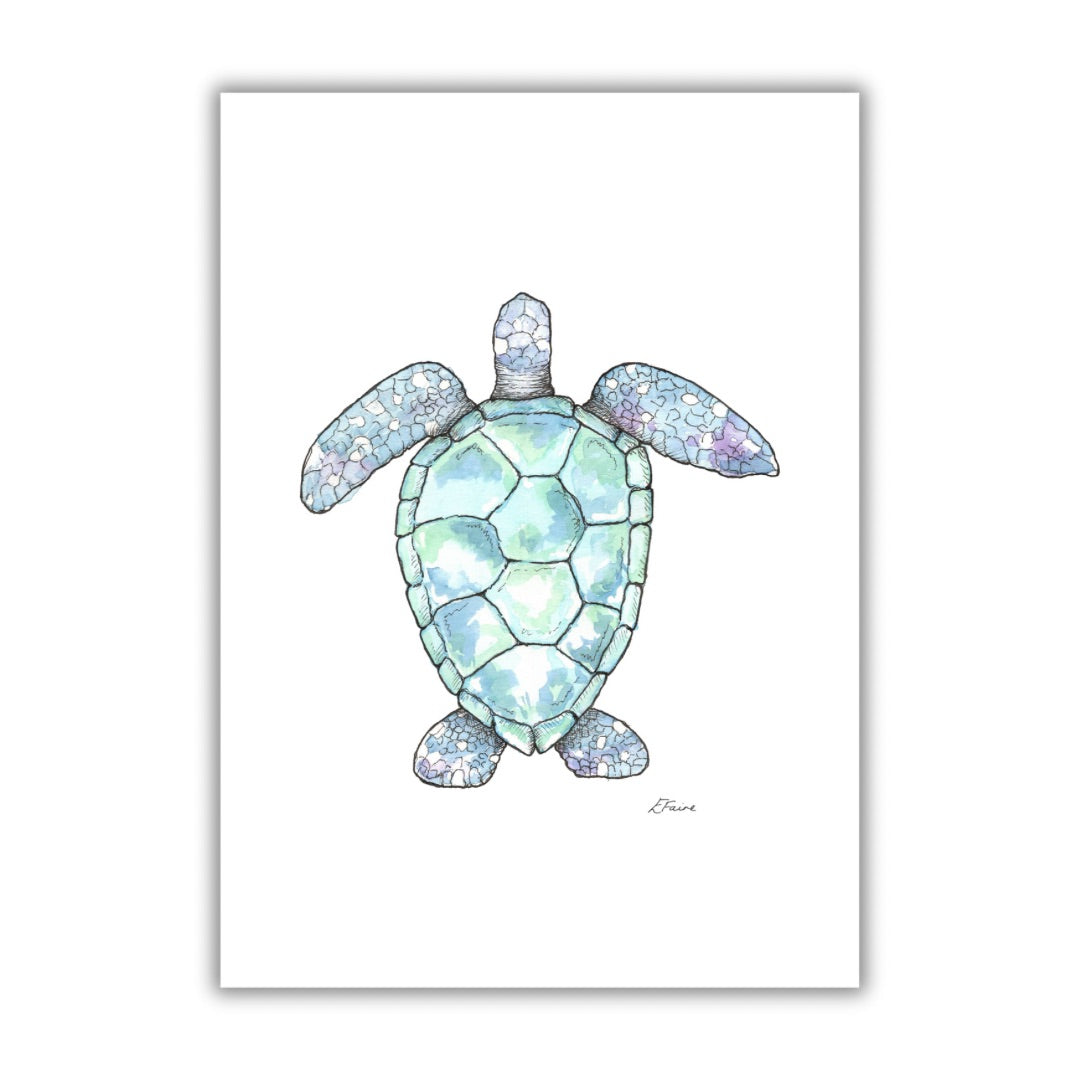 A3 Marine Collection Turtle Print