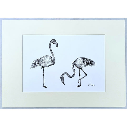 Flamingoes Original Framed
