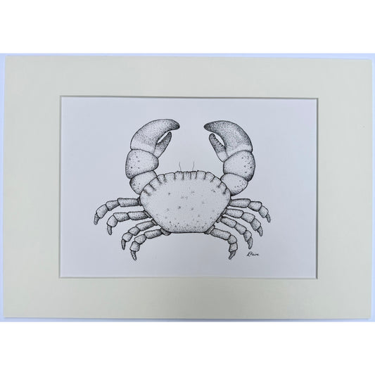 Crab 2 Original Framed